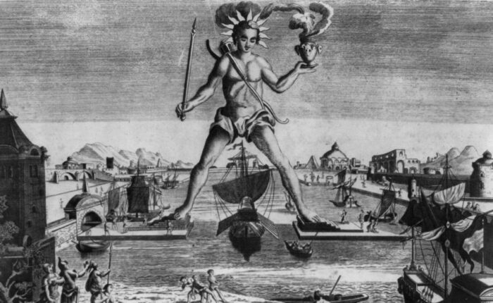 colossus of rhodes drawing